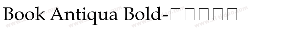 Book Antiqua Bold字体转换
